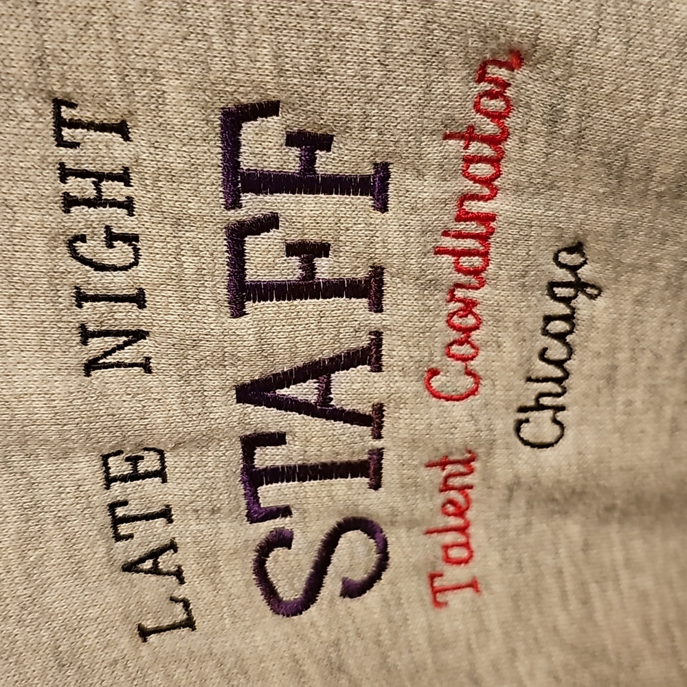 RARE. This sweat shirt was worn by the writing staff of Late Night Show. Large. - Picture 2 of 10